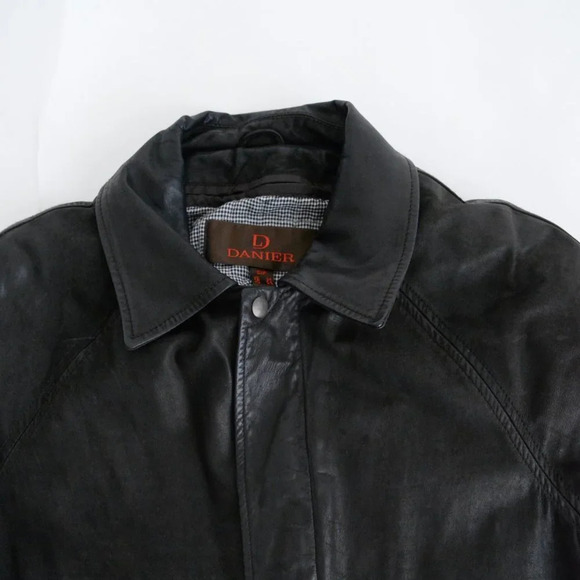 Danier - Vintage 100% Leather w Removable, Black & White Checker  Liner - Small - Picture 11 of 16